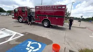Llegan los bomberos a la escuela