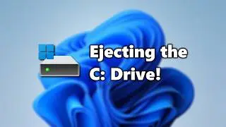 What happens if you eject the C: drive in Windows?