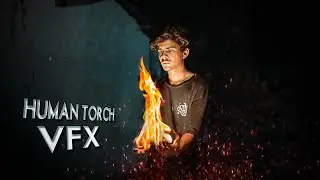 Human Torch Fire VFX Editing in Capcut | Superhero Human Torch