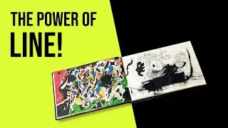 The power of line in your abstract art composition | Drawing a process to abstract art