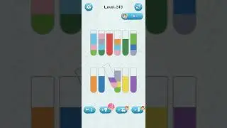 water sort puzzle game level 249 Numpuz android ios games gameplay funny gaming all level color game
