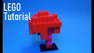 LEGO Minecraft Crimson Tree Tutorial