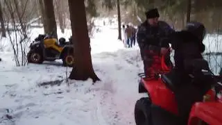 Квадроциклисты в Валуевском лесопарке