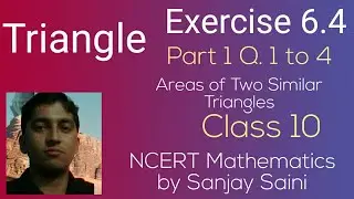 [PDF] Triangles | Exercise 6.4 | Class 10 | Q. 1 to 4 | Areas of Similar Triangles NCERT Mathematics