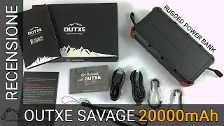 OUTXE Savage 20000mAh - Recensione in italiano - Rugged Power Bank 💪