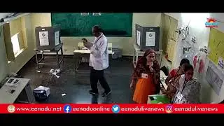 CCTV : YSRCP Pinnelli Ramakrishna Reddy Broke EVM Machine Exclusive Visuals |   The Leo NEWS