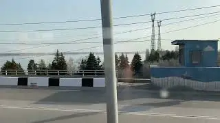 Во́лжская ГЭС имени XXII съезда КПСС, проезд на поезде по плотине