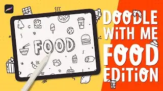 #doodle With Me in #procreate (or Paper!) - Food Edition | FREE BRUSHES ‼️ Full process #tutorial  ✨
