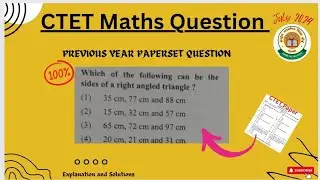 CTET Maths Paper 2 Important Questions 👍 // Previous year Question // #ctet #kvs #bpsc #maths