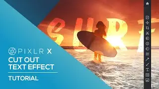 How to create Cutout Text Effect | Pixlr X