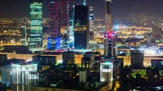 Ночная Москва под красивую музыку!