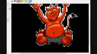 how to make a picture see through on paint