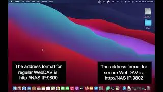 Using WebDAV on macOS with your ASUSTOR NAS