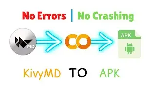 How to Convert KivyMD App to APK - No Errors, No Crashing | vipin coding