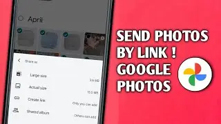 how to send photos by link in google photos