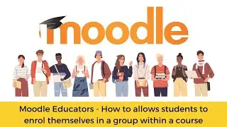 How to allows students to enroll themselves in a group within a course 