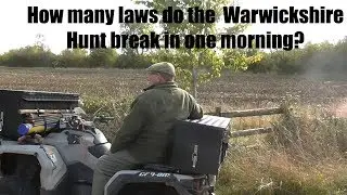 How many laws do the Warwickshire Hunt break in one morning?
