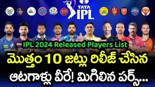 All IPL 2024 released Players list | IPL 2023 | RCP Anil