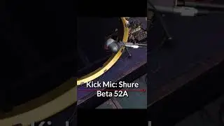 Drum Mic'ing #shorts  #livesoundmixing #audioequipment #soundmixing