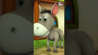 Lazy Donkey singing English Shorts || Funny Donkey and Fox Animals short videos