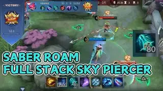 SABER TERBANG BIKIN RATA LAND OF DAWN | MOBILE LEGENDS #saber #skypiercer #mobilelegends