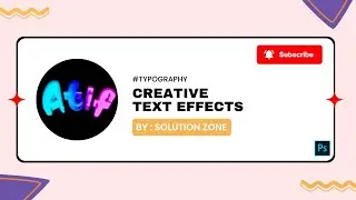 Creative Text Effects In Adobe Photoshop | Tutorial | Typography | 2025
