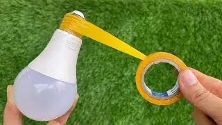 Wrap a non-working LED bulb with insulating tape and the results will surprise you!