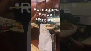 Whipping up a classic! Tender and juicy, Salisbury Steak! 🍽️ #SalisburySteak #Shorts