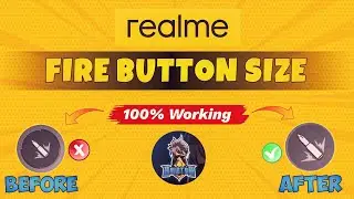 Realme Free Fire 📱Fire Button Size  || Headshots Only Red Number 2023