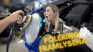 Polering av Plastframlysen