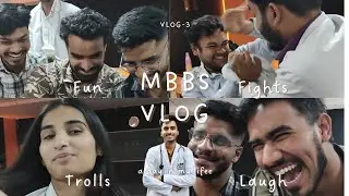 🥼VLOG-3 |⚕️A DAY IN MBBS LIFE | MED STUDENT DIARIES | #neet #medical #doctor #medico #mbbs #students