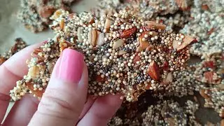High Protein Dessert! Vegan Quinoa Almond Brittle that You Must Try!