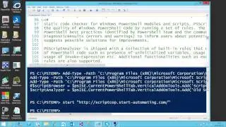 Extending Script Analyzer