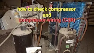 how to check non inverter compressor resistance  @@@ on off ac ka compressor ka wiring kaise kare
