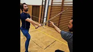 European swordfight combat #28 #shorts #sword #rapier #skills #stage #action