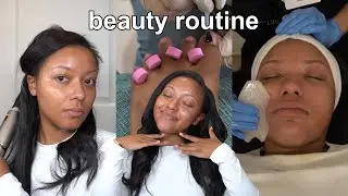 BEAUTY MAINTENANCE VLOG | Self Care, Facial, Hair, Brows, & Nails