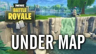 Fortnite - Under Loot Lake Waterfall Golf Cart Glitch