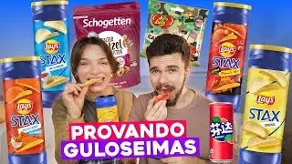 PROVANDO DOCES DIFERENTÕES! Sabores inusitados, Refri de  melancia 🍉 e +