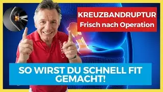 Kreuzbandruptur - Traumatische Knieverletzung ⚡️ Frisch nach OP -  So wirst du schnell fit gemacht!