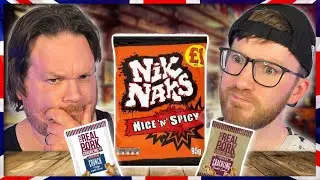 Americans Try UK / BRITISH Savory Snacks