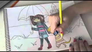 Undertale - Frisk and Kid - speed drawing