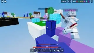 My Insane Block Clutch in Roblox Bedwars