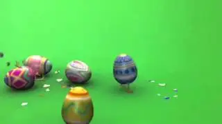 Green Screen FX, Dancing Easter Eggs 320p