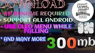 GTA SA LITE CLEO MOD APK 2022 || 300 MB || NO RENAME REQUIRED || 1.08, 2.05 || NO PASSWORD ||