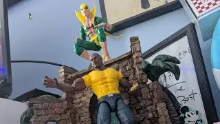Iron fist and Luke Cage fight stop motion