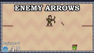 How do you create enemy shoot arrow - platformer - Learn Godot 4 2D - no talking