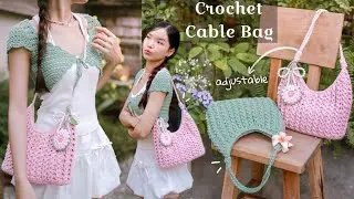 Crochet Crossbody Bag Tutorial | Chenda DIY