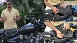 😮Gel Seat for Bike || 💯% comfortable ride ||  Genuine review || #nkshout #meteor350 #seat