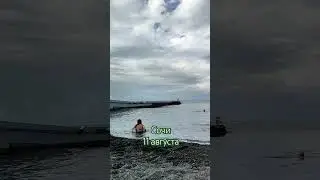 Сочи. Пляж. Утро. 11 августа.