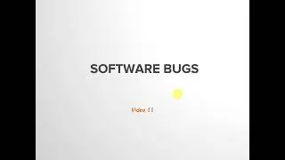 V11 : How to report a Software Bug and bug life cycle